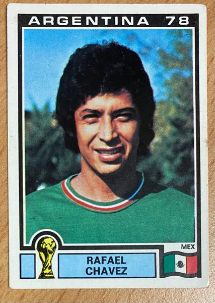 1978 ARGENTINA WORLD CUP PANINI ORIGINAL UNUSED STICKER RAFAEL CHAVEZ MEXICO 179