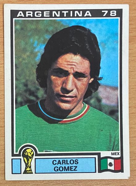 1978 ARGENTINA WORLD CUP PANINI ORIGINAL UNUSED STICKER CARLOS GOMEZ MEXICO 173