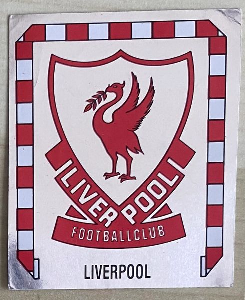 1989 ORIGINAL UNUSED PANINI FOOTBALL 89 STICKER LIVERPOOL BADGE 95