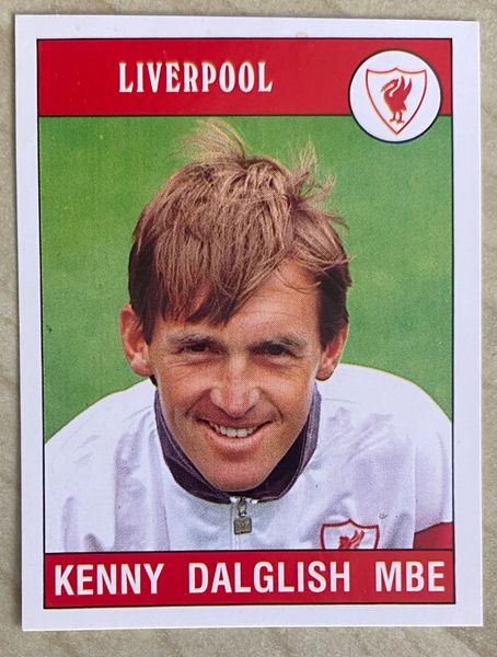 1990 ORIGINAL UNUSED PANINI FOOTBALL 90 STICKER LIVERPOOL KENNY DALGLISH 126