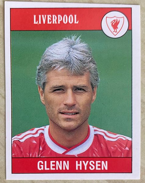 1990 ORIGINAL UNUSED PANINI FOOTBALL 90 STICKER LIVERPOOL GLENN HYSEN 129