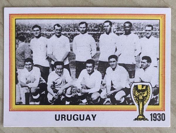 1978 ARGENTINA WORLD CUP PANINI ORIGINAL UNUSED STICKER PREVIOUS WINNERS URUGUAY 1930 4