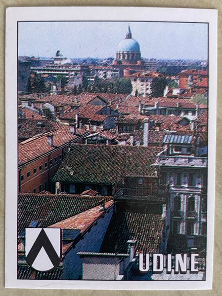 1990 ITALY WORLD CUP PANINI ORIGINAL UNUSED STICKER HOST CITY UDINE 30