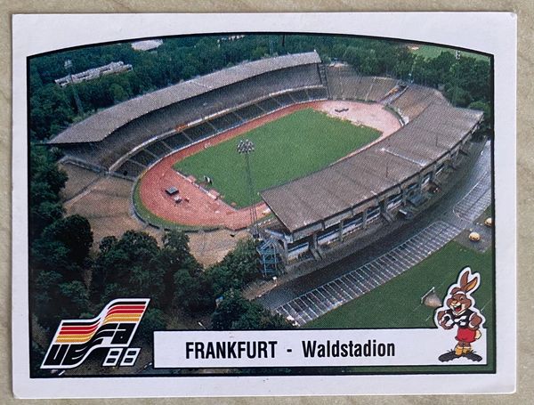 1988 PANINI EURO 88 ORIGINAL UNUSED STICKER HOST STADIUM WALDSTADION FRANKFURT 26