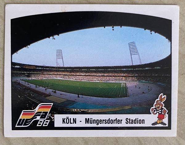 1988 PANINI EURO 88 ORIGINAL UNUSED STICKER HOST STADIUM MUNGERSDORFER KOLN 34