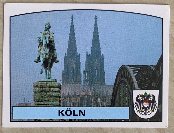 1988 PANINI EURO 88 ORIGINAL UNUSED STICKER HOST CITY KOLN 33