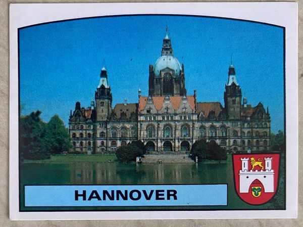1988 PANINI EURO 88 ORIGINAL UNUSED STICKER HOST CITY HANNOVER 31