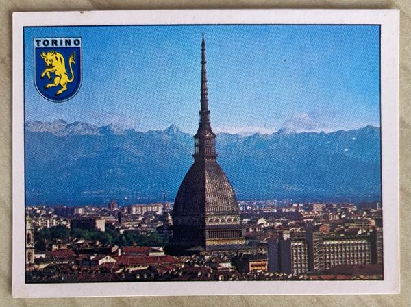 1980 PANINI EUROPA 80 ITALY ORIGINAL UNUSED STICKER HOST CITY TORINO 25
