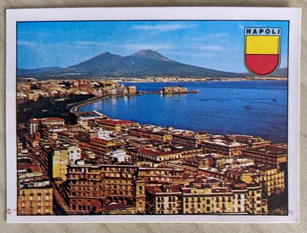 1980 PANINI EUROPA 80 ITALY ORIGINAL UNUSED STICKER HOST CITY NAPOLI 29