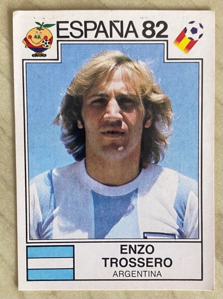 1982 SPAIN ESPANA 82 WORLD CUP PANINI ORIGINAL UNUSED STICKER ENZO TROSSERO ARGENTINA 171