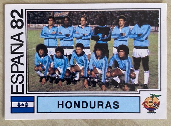 1982 ESPANA WORLD CUP PANINI ORIGINAL UNUSED STICKER HONDURAS TEAM GROUP 347