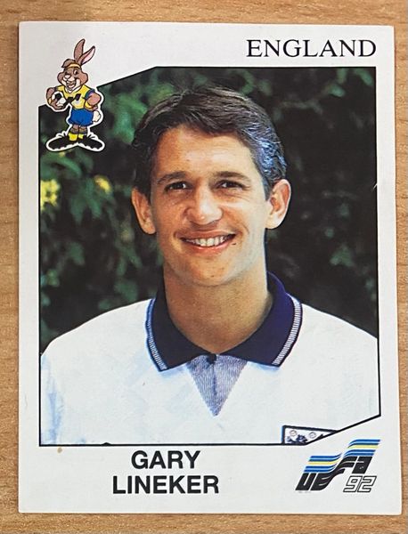 1992 PANINI EURO 92 ORIGINAL UNUSED STICKER ENGLAND GARY LINEKER 110