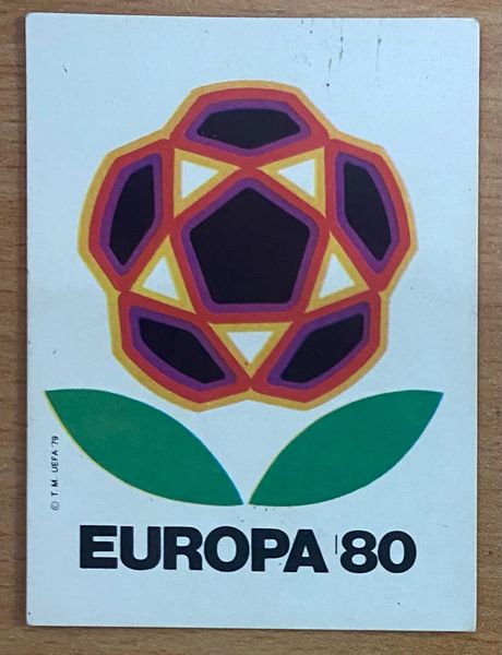 1980 PANINI EUROPA 80 ITALY ORIGINAL UNUSED STICKER TOURNAMENT EMBLEM 21