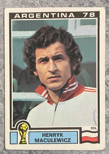 1978 ARGENTINA WORLD CUP PANINI ORIGINAL UNUSED STICKER HENRYK MACULEWICZ 119