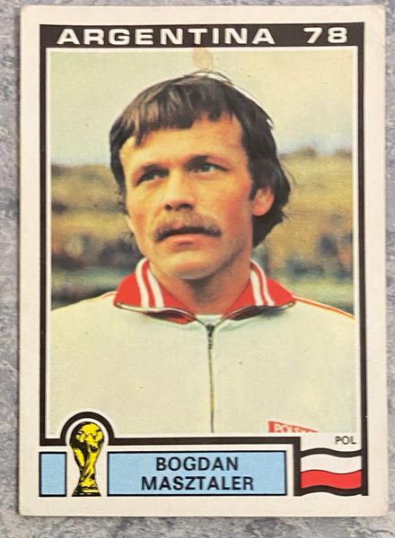 1978 ARGENTINA WORLD CUP PANINI ORIGINAL UNUSED STICKER POLAND BOGDAN MASZTALER 124