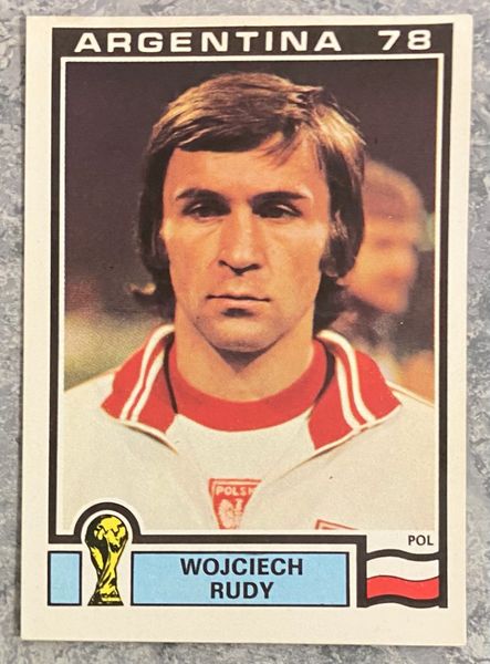 1978 ARGENTINA WORLD CUP PANINI ORIGINAL UNUSED STICKER POLAND WOJCIECH RUDY 122