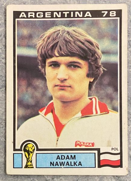 1978 ARGENTINA WORLD CUP PANINI ORIGINAL UNUSED STICKER POLAND ADAM NAWALKA 127