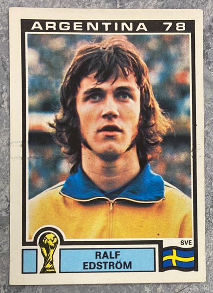 1978 ARGENTINA WORLD CUP PANINI ORIGINAL UNUSED STICKER SWEDEN RALF EDSTROM 236