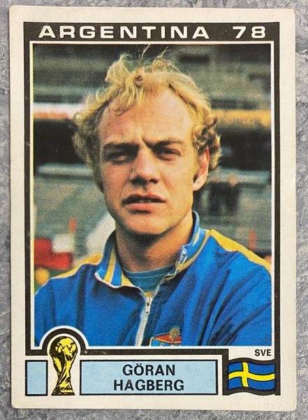 1978 ARGENTINA WORLD CUP PANINI ORIGINAL UNUSED STICKER SWEDEN GORAN HAGBERG 240