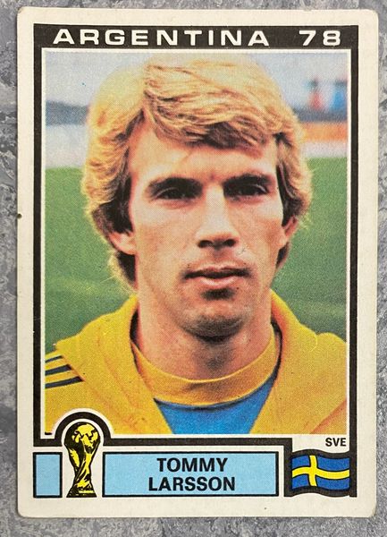 1978 ARGENTINA WORLD CUP PANINI ORIGINAL UNUSED STICKER SWEDEN TOMMY LARSSON 234