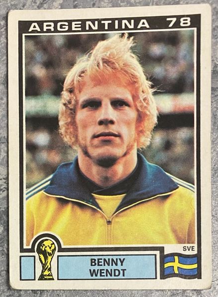 1978 ARGENTINA WORLD CUP PANINI ORIGINAL UNUSED STICKER SWEDEN BENNY WEDNT 237