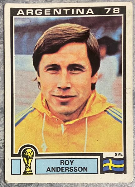 1978 ARGENTINA WORLD CUP PANINI ORIGINAL UNUSED STICKER SWEDEN ROY ANDERSSON 230