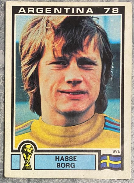 1978 ARGENTINA WORLD CUP PANINI ORIGINAL UNUSED STICKER SWEDEN HASSE BORG 226