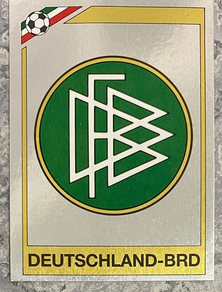 1986 MEXICO WORLD CUP PANINI ORIGINAL UNUSED STICKER WEST GERMANY BADGE 292