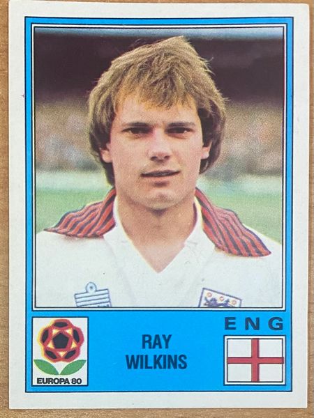 1980 PANINI EUROPA 80 ITALY ORIGINAL UNUSED STICKER ENGLAND RAY WILKINS 122