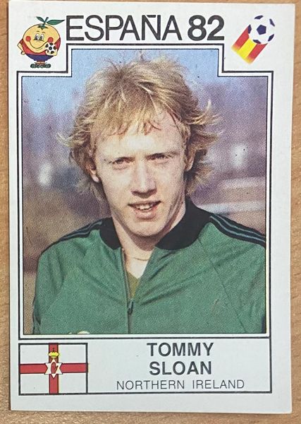 1982 SPAIN ESPANA 82 WORLD CUP PANINI ORIGINAL UNUSED STICKER TOMMY SLOAN NORTHERN IRELAND 344