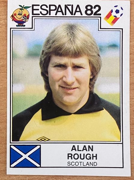 1982 SPAIN ESPANA 82 WORLD CUP PANINI ORIGINAL UNUSED STICKER ALAN ROUGH SCOTLAND 402