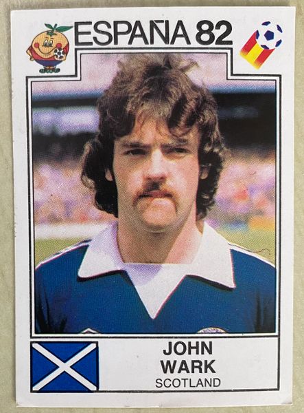 1982 SPAIN ESPANA 82 WORLD CUP PANINI ORIGINAL UNUSED STICKER JOHN WARK SCOTLAND 411