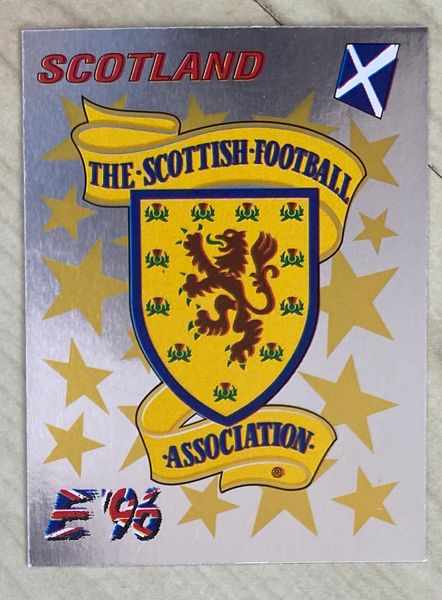 1996 PANINI EURO 96 ORIGINAL UNUSED STICKER SCOTLAND BADGE 95