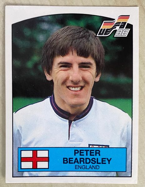 1988 PANINI EURO 88 ORIGINAL UNUSED STICKER PETER BEARDSLEY ENGLAND 176