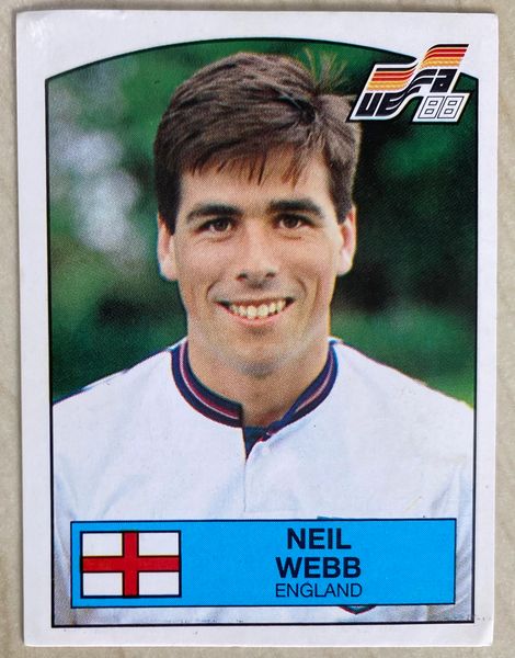 1988 PANINI EURO 88 ORIGINAL UNUSED STICKER NEIL WEBB ENGLAND 173