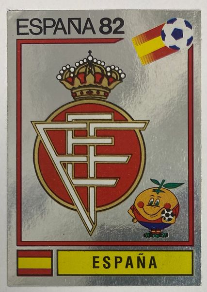 1982 ESPANA WORLD CUP PANINI ORIGINAL UNUSED STICKER SPAIN BADGE 292