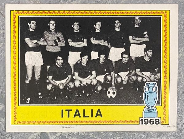 1980 PANINI EUROPA 80 ITALY ORIGINAL UNUSED STICKER PREVIOUS WINNER 1968 ITALY TEAM 14