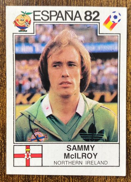 1982 SPAIN ESPANA 82 WORLD CUP PANINI ORIGINAL UNUSED STICKER SAMMY McILROY NORTHERN IRELAND 339