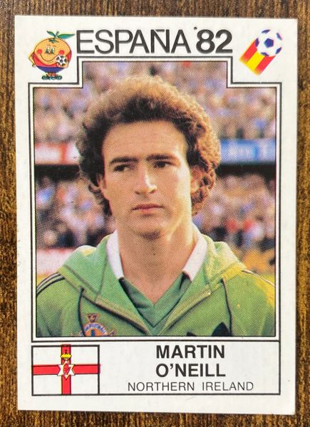 1982 SPAIN ESPANA 82 WORLD CUP PANINI ORIGINAL UNUSED STICKER MARTIN O'NEILL NORTHERN IRELAND 338