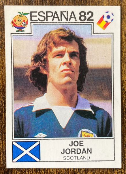 1982 SPAIN ESPANA 82 WORLD CUP PANINI ORIGINAL UNUSED STICKER JOE JORDAN SCOTLAND 415