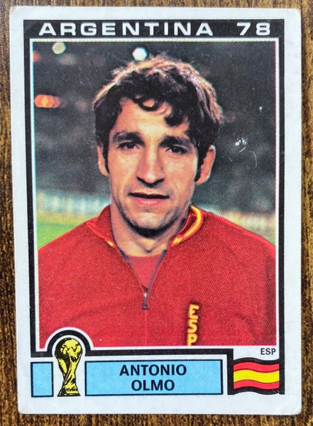 1978 ARGENTINA WORLD CUP PANINI ORIGINAL UNUSED STICKER ESPANA SPAIN ANTONIO OLMO 211