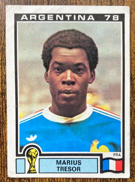 1978 ARGENTINA WORLD CUP PANINI ORIGINAL UNUSED STICKER FRANCE MARIUS TRESOR 84