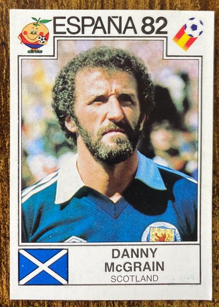 1982 SPAIN ESPANA 82 WORLD CUP PANINI ORIGINAL UNUSED STICKER DANNY McGRAIN SCOTLAND 403