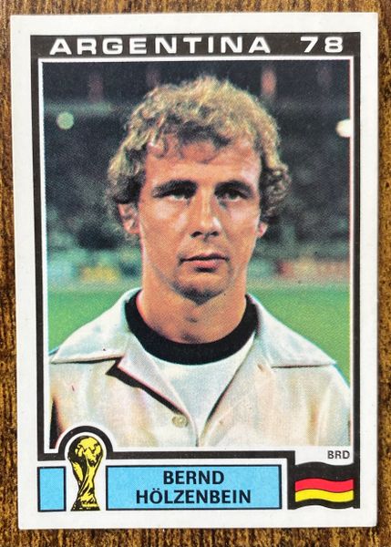 1978 ARGENTINA WORLD CUP PANINI ORIGINAL UNUSED STICKER WEST GERMANY BERND HOLZENBEIN 146