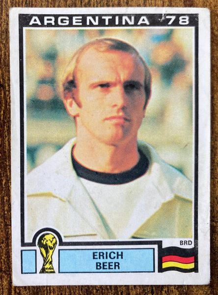 1978 ARGENTINA WORLD CUP PANINI ORIGINAL UNUSED STICKER WEST GERMANY ERICH BEER 143