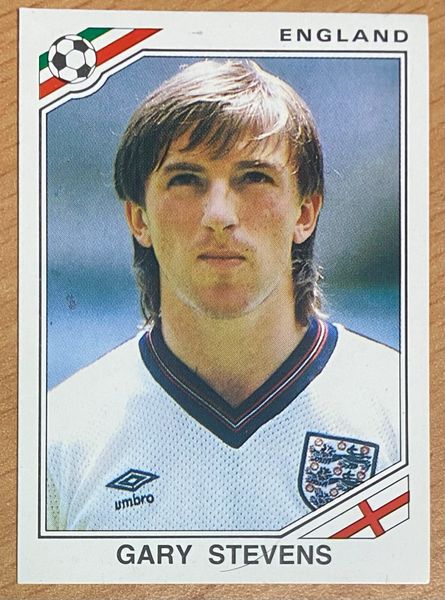 1986 MEXICO 86 WORLD CUP PANINI ORIGINAL UNUSED STICKER ENGLAND GARY STEVENS 403