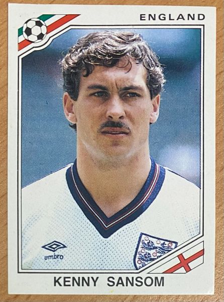 1986 MEXICO 86 WORLD CUP PANINI ORIGINAL UNUSED STICKER ENGLAND KENNY SANSOM 407