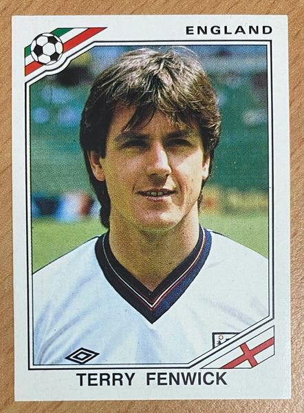 1986 MEXICO 86 WORLD CUP PANINI ORIGINAL UNUSED STICKER ENGLAND TERRY FENWICK 406