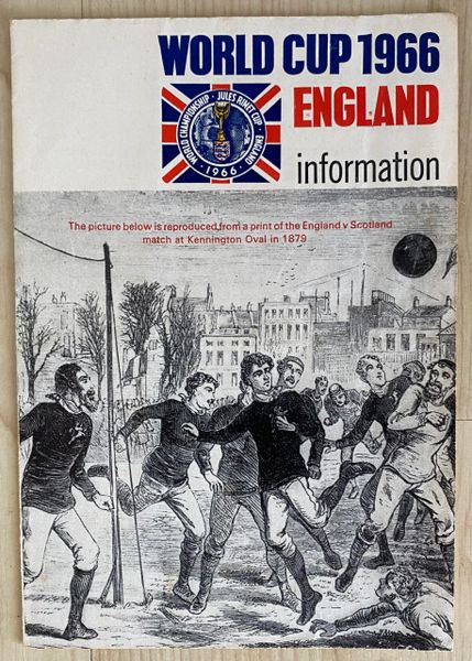 1966 ORIGINAL WORLD CUP FOLD OUT A5 TOURNAMENT INFORMATION LEAFLET