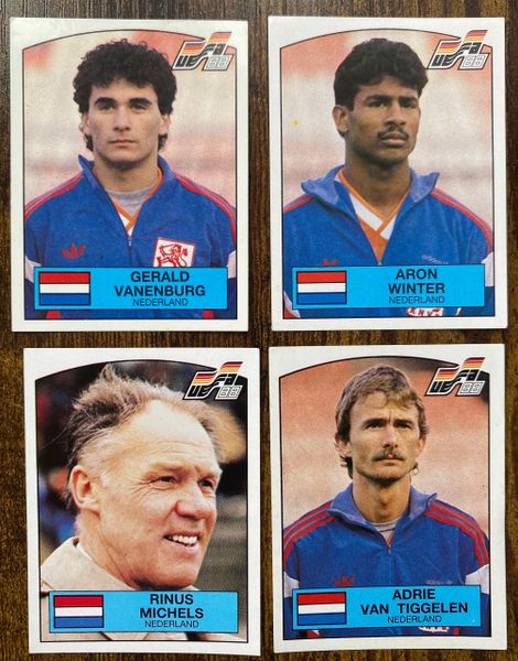 4 X 1988 PANINI EURO 88 ORIGINAL UNUSED STICKERS PLAYERS NETHERLANDS